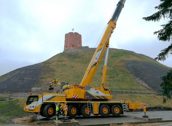 Gedimino kalno šlaito tvarkymo darbai